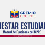 Manual de Funciones de Bienestar Estudiantil MPPE