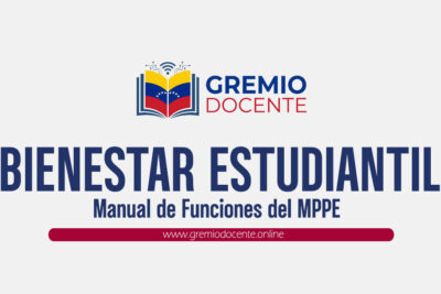 Manual de Funciones de Bienestar Estudiantil MPPE