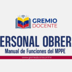 Manual de Funciones del Personal Obrero del MPPE