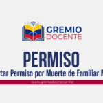 Solicitar Permiso por Muerte de Familiar MPPE