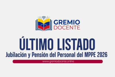 Último Listado de Jubilación y Pensión MPPE